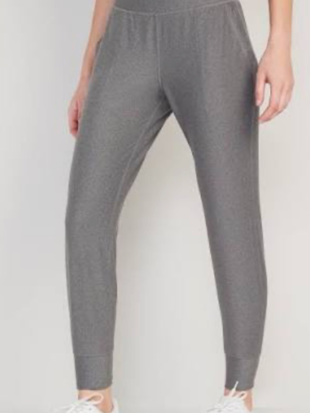Old Navy PowerSoft High-Waisted Joggers Charcoal Gray Size Large